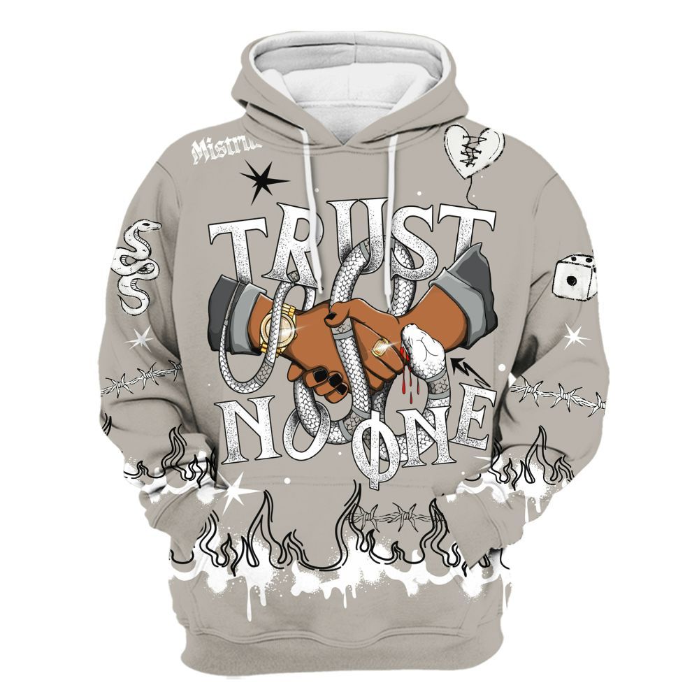Hoodie To Match Dunk Low Appears Oreo - Trust No One Snake-Bite Doodle Crayon All Over Print