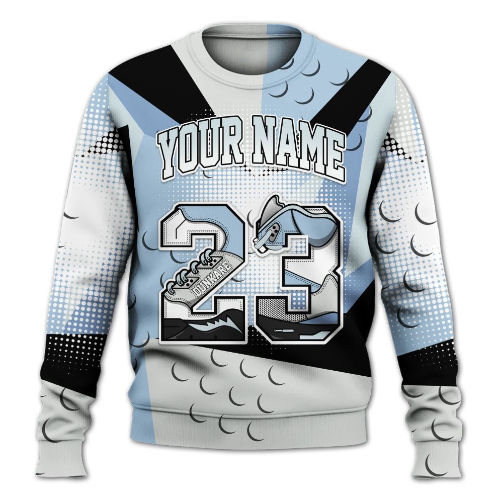 Sweatshirt To Match Forget Me Not 4s - Poly Custom Name Number 23 5s All Over Print