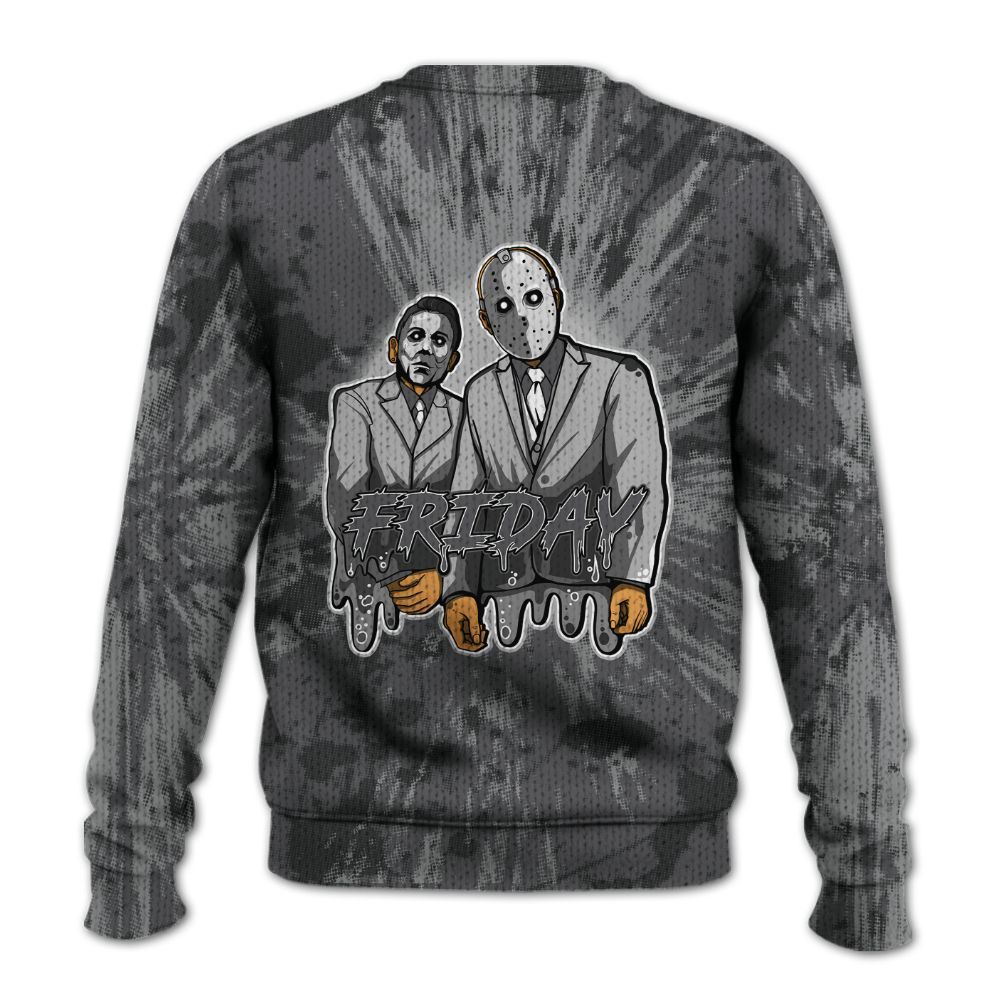 Knitted Sweater To Match White Thunder 4s - Friday Halloween Graphic Luxury