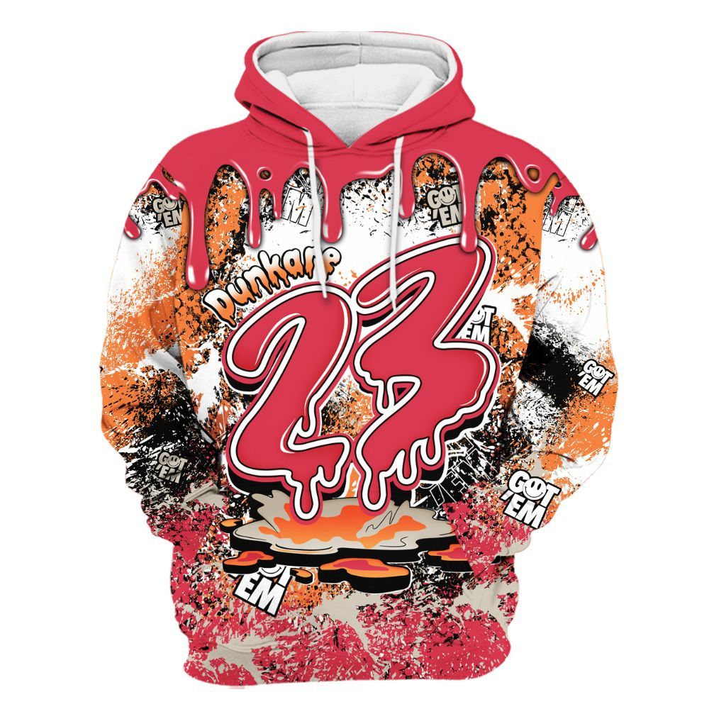 Hoodie To Match Air Max Portal Bright Ceramic - Dripping 23 Drip All Over Print