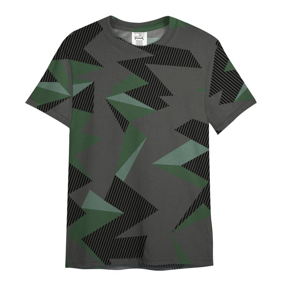 Shirt To Match Dunk Low Skateboards Black - Geometric Camouflage Pattern All Over Print