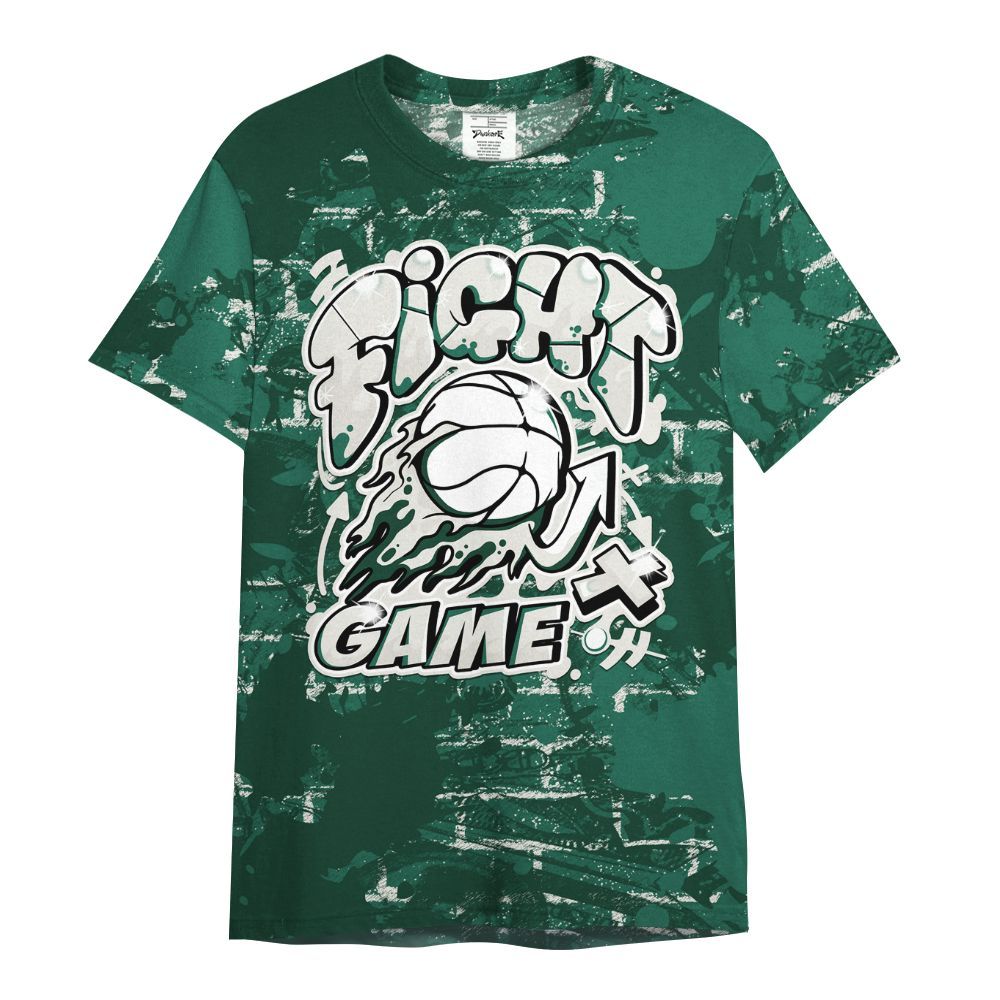 Shirt To Match Oxidized Green 4s - Fighter Games Graphic Street Art All Over Print