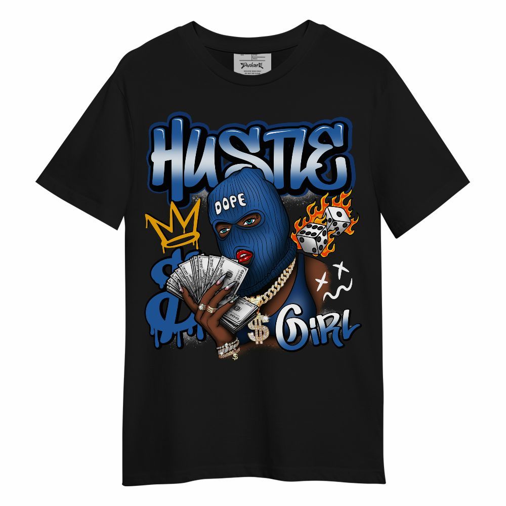Shirt To Match Brave Blue 13s - Money Hustles Girl Streetwear Unisex Shirt
