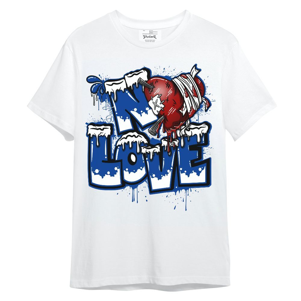 Shirt To Match Hyper Royal 12s - Drip No Love Streetwear Unisex Shirt