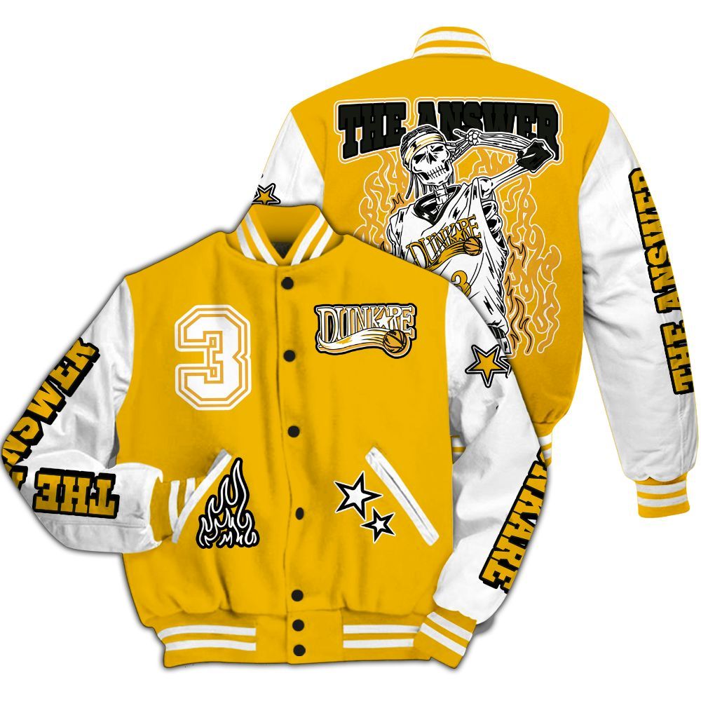 Varsity Jacket To Match Del Sol 13s - Allen Answer Skeleton All Over Print