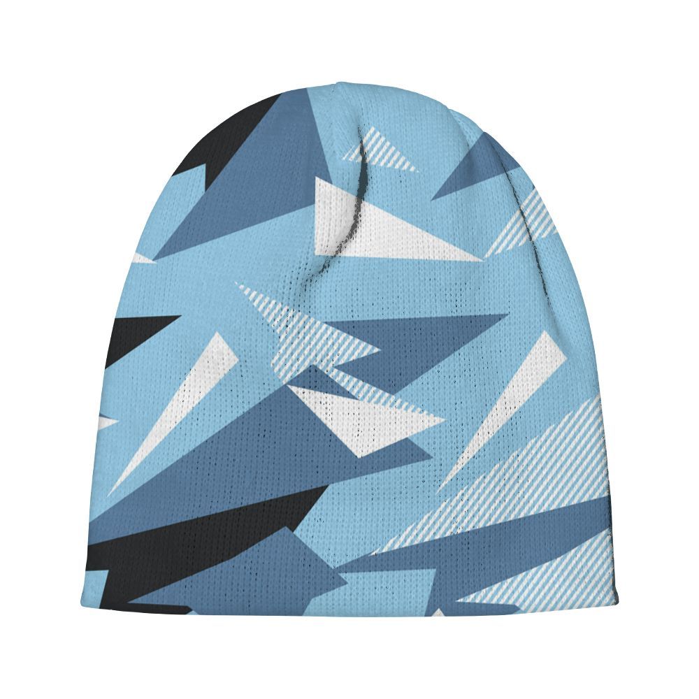 Beanie Hat To Match Legend Blue 11s - Geometric Abstract Graphic