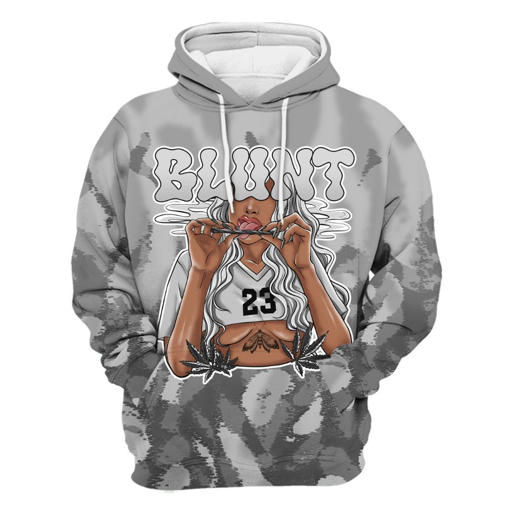 Hoodie To Match Black Wolf Grey 12s - Bluntz Burnz All Over Print