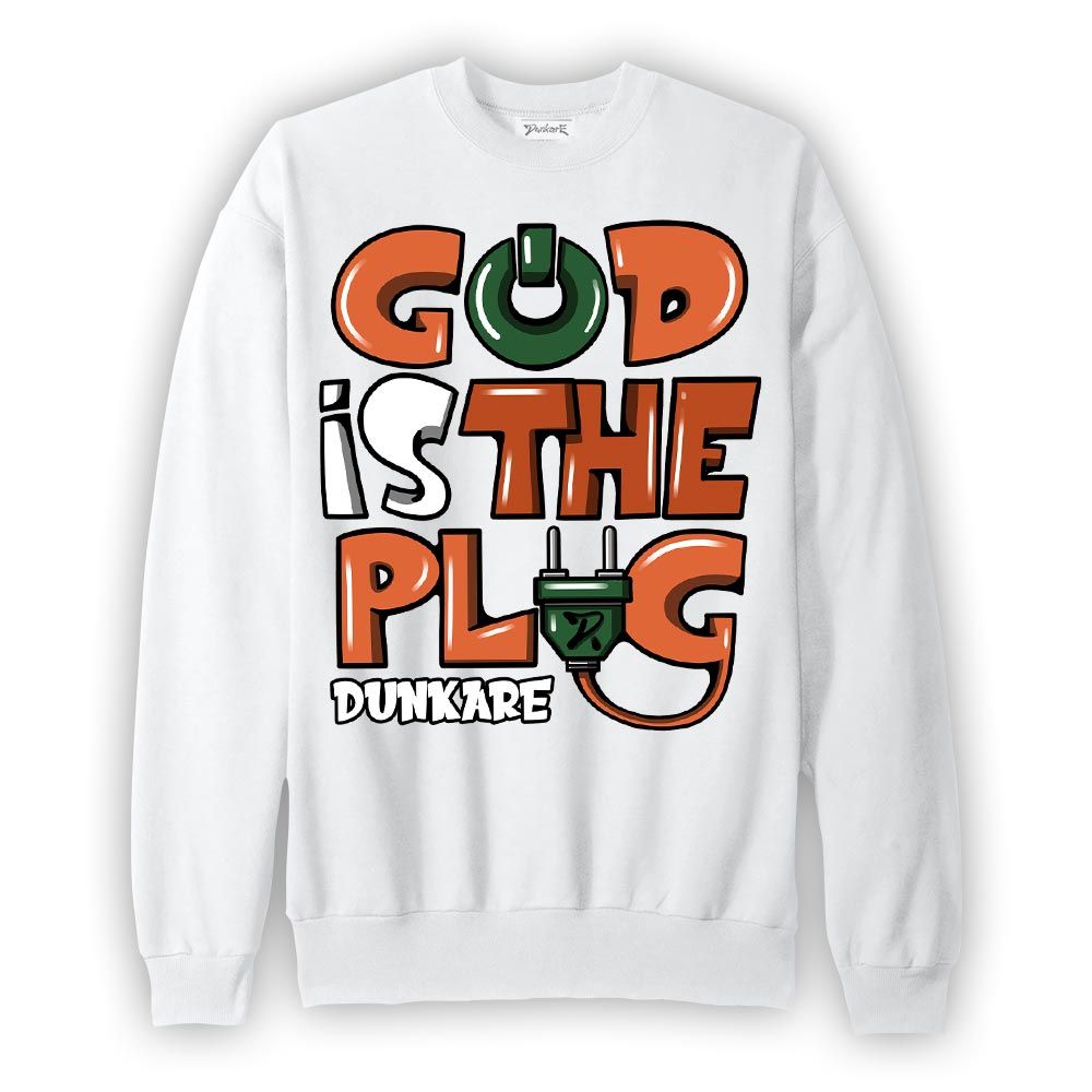 Sweatshirt To match Low Miami 5s Sweatshirt - God Is The Power Cord Graffiti Graphic