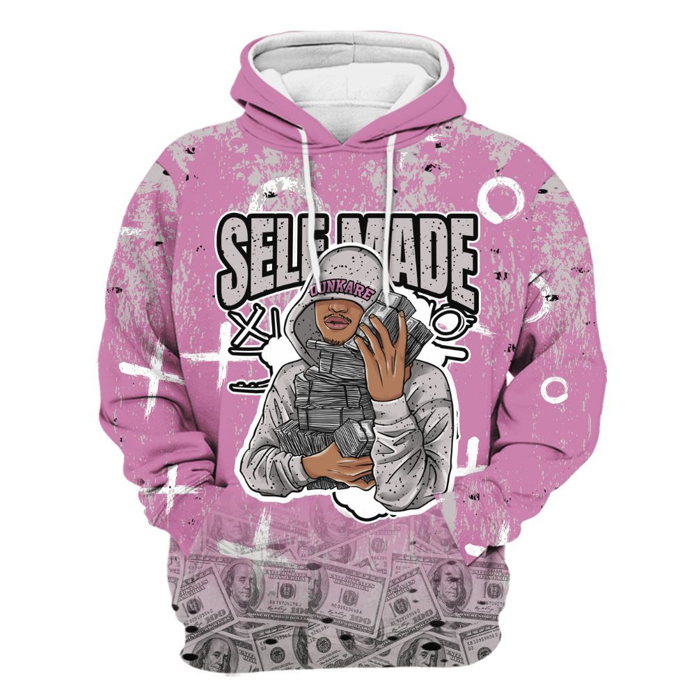Hoodie To Match Neutral Grey Black White Orchid 4s - Selfmade Unique Grunge All Over Print
