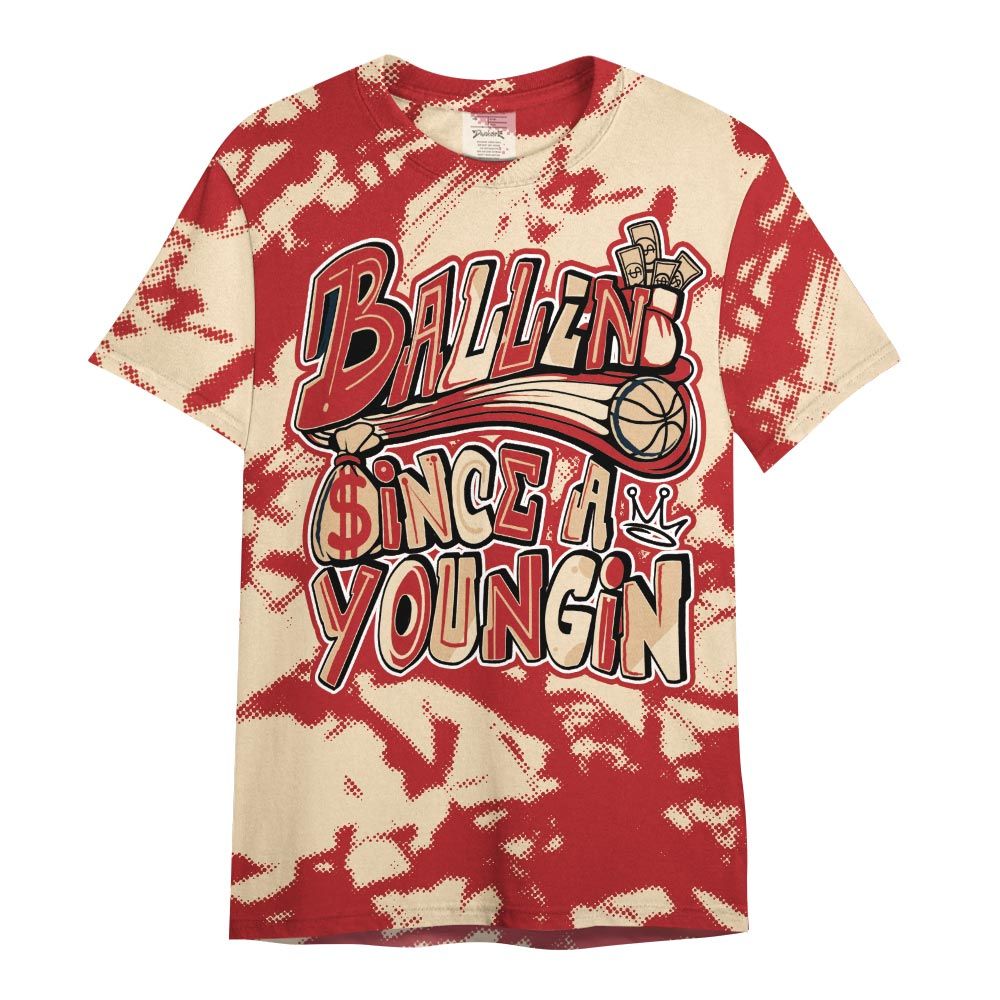 Shirt To Match Dunk Low Strawberry Waffle - Ballin' Since A Youngin Abstract Shirt Unisex