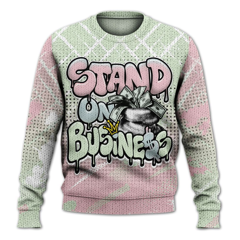 Sweater To Match Spring Is In The Air 3s - Halftone Stand Business Dripping Graphic