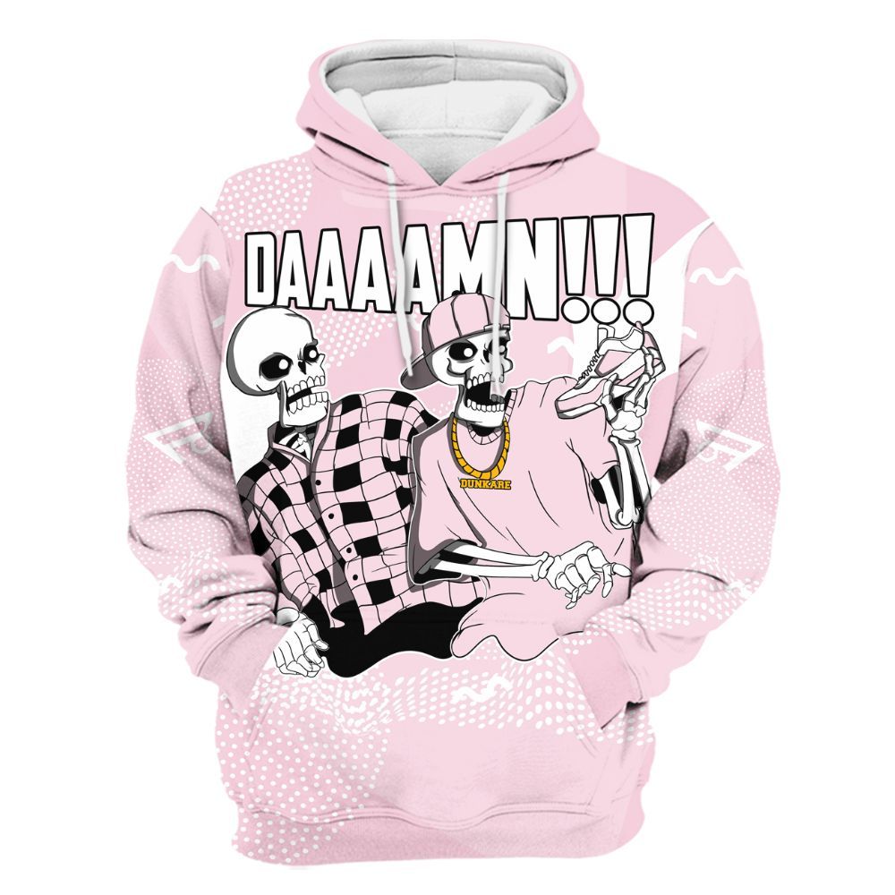 Hoodie To Match Orchid 4s - Graphic Meme Damnn All Over Print