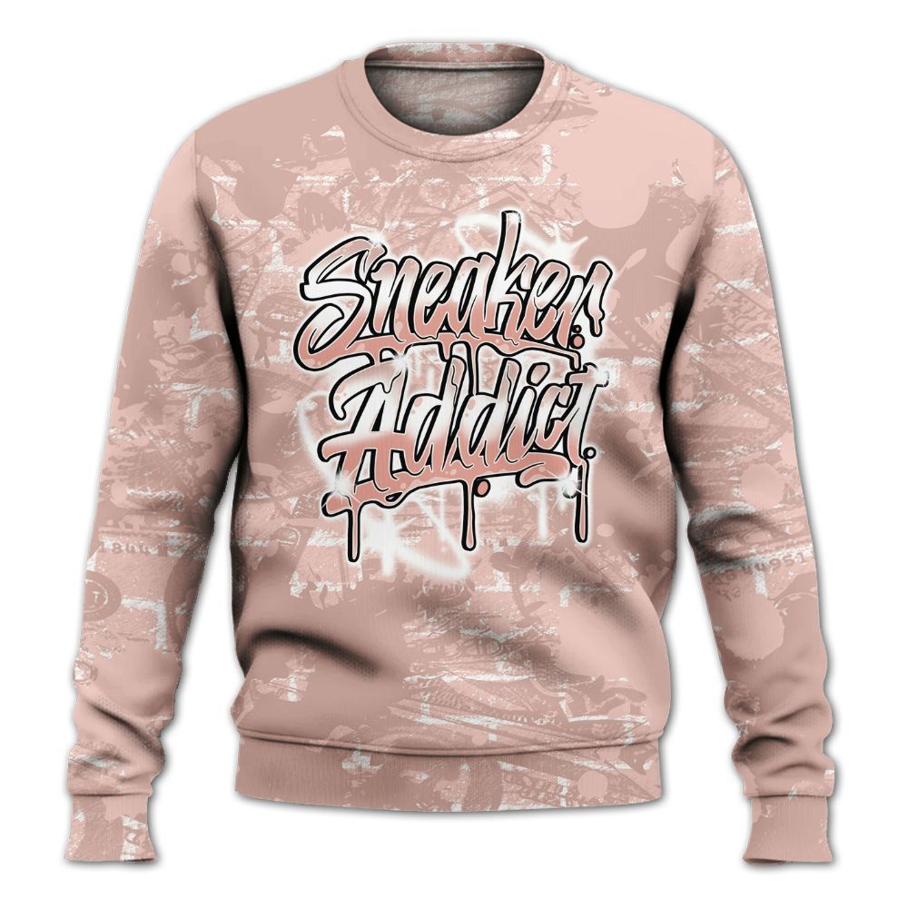 Sweatshirt To Match Low Legend Pink 11s - Addiction Sneakers Graphic Street Art All Over Print