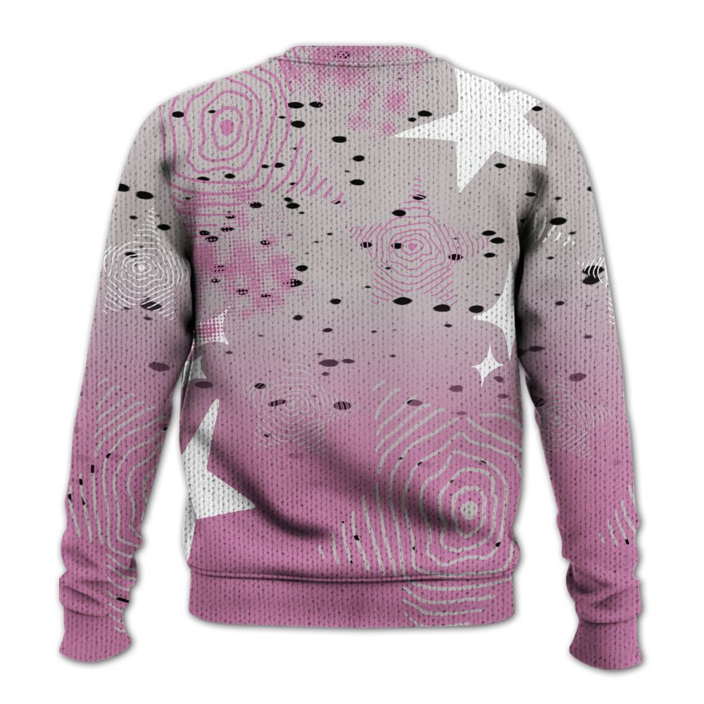 Knitted Sweater To Match Neutral Grey Black White Orchid 4s - Sneakerz Girlz Unique Starz