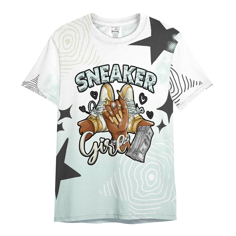 Shirt To Match Pure Platinum 4s - Sneakerz Girlz Unique Starz All Over Print