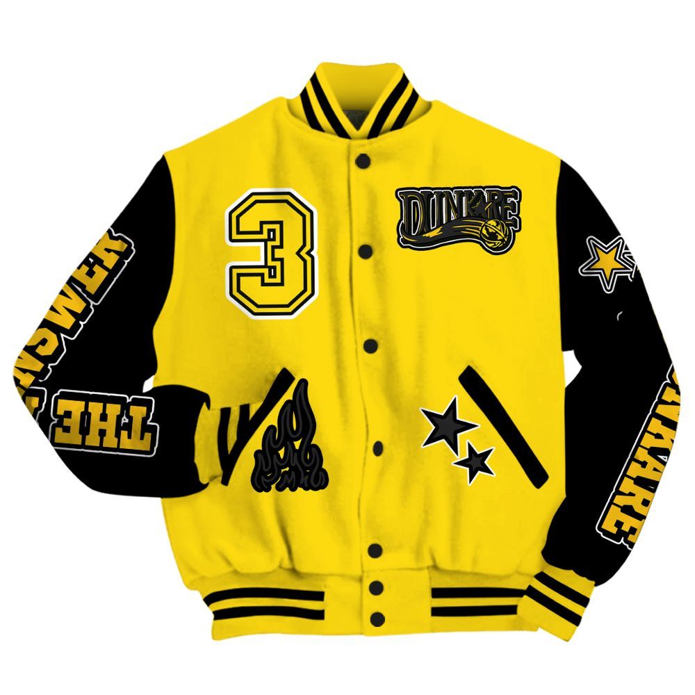 Varsity Jacket To Match Retro Thunder 4s - Allen Answer Skeleton All Over Print