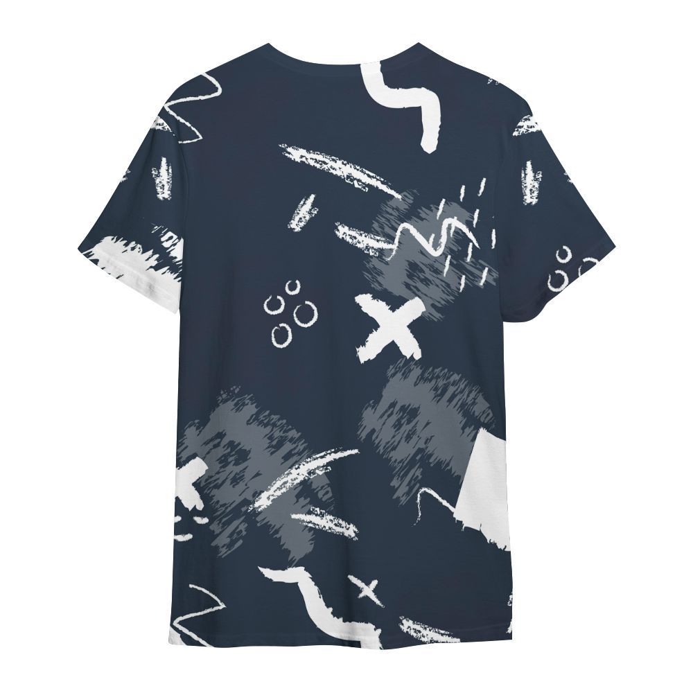 Shirt To Match Navy Blue 2024 6s - Hustle Grind Pray Retro All Over Print