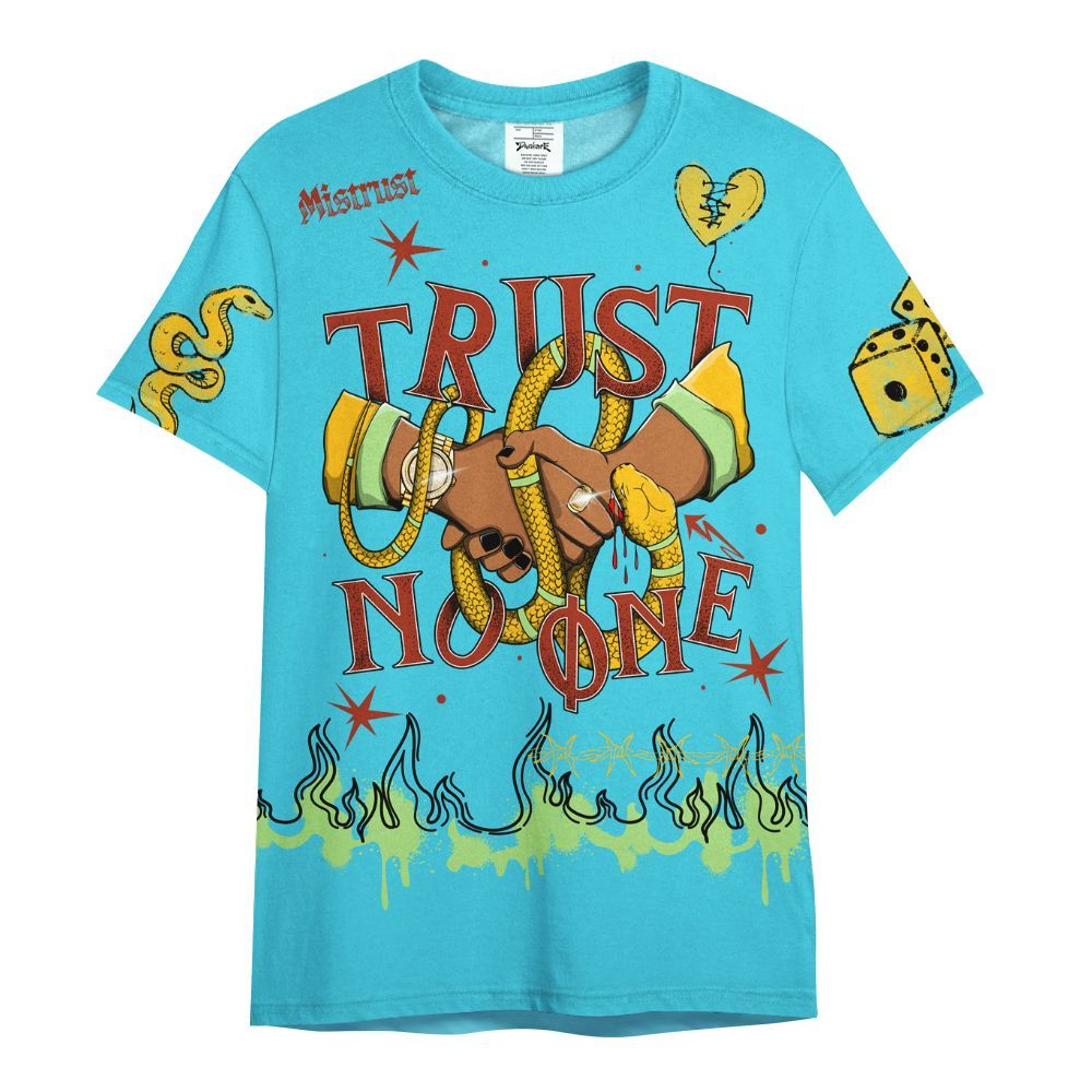 Shirt To Match SB Dunk Di'Orr Greenwood - Trust No One Snake-Bite Doodle Crayon All Over Print