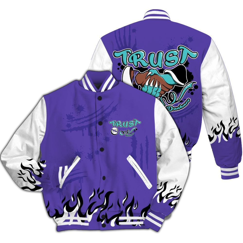Varsity Jacket To Match Low Hornets 1s - Graphic Trust No One All Over Print