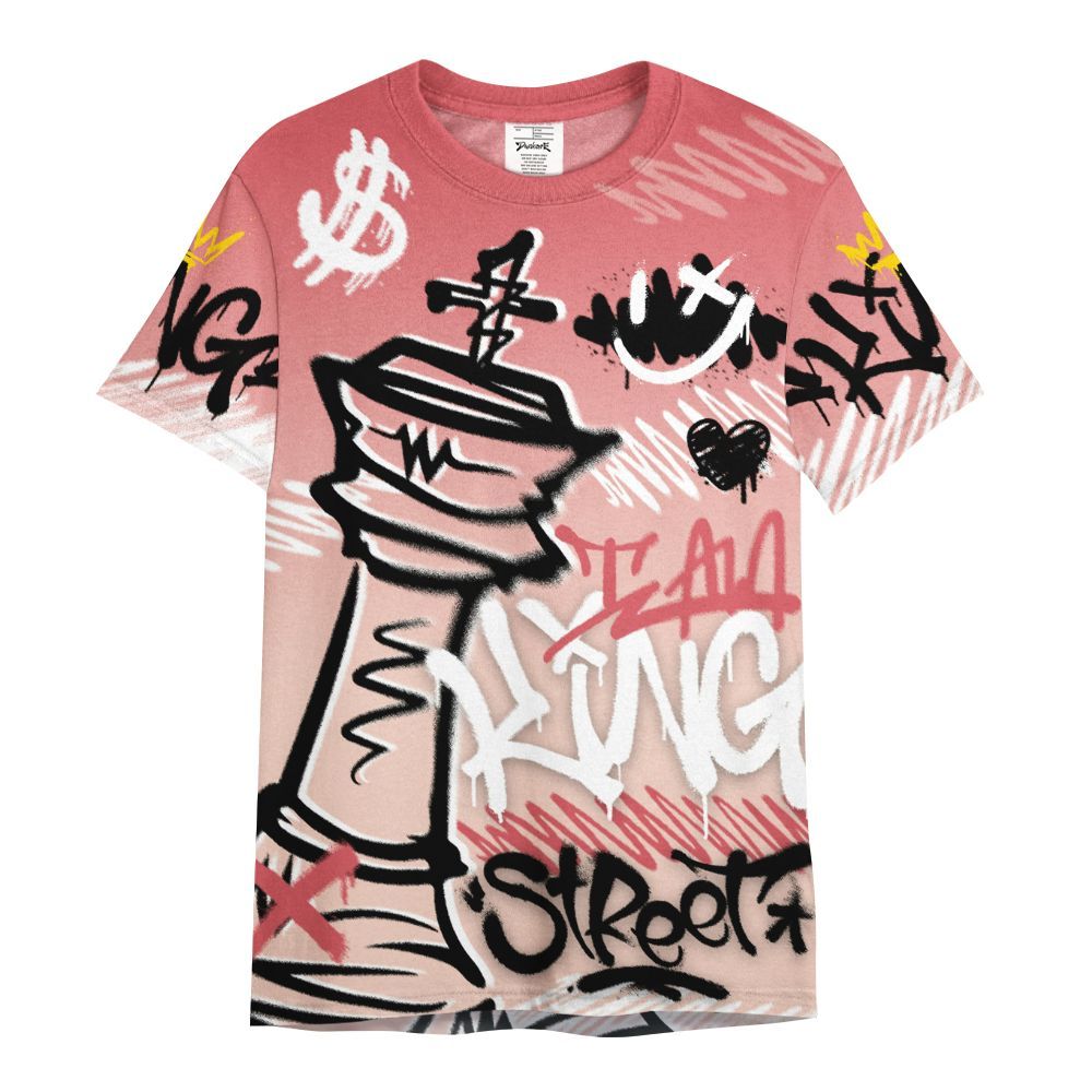 Shirt To Match Washed Coral 2s Shirt, Street King Chess Streetwear All Over Print