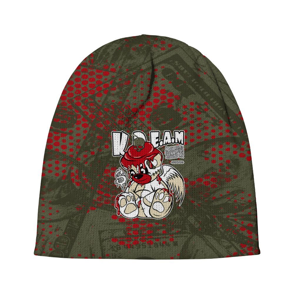 Beanie Hat To Match Low OG Medium Olive 1s - Loot Bear Graphic