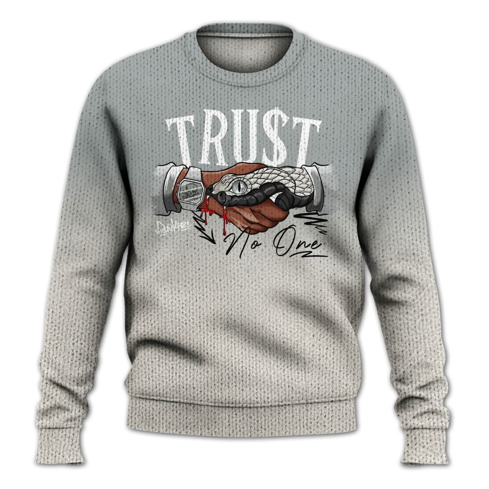 Sweater To Match Retro Pure Money 3s - Trust No One Drip Graphic