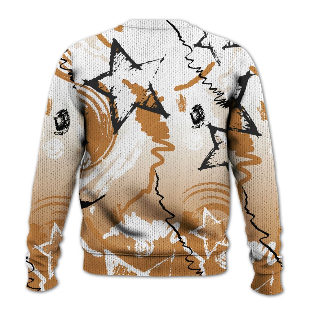 Knitted Sweater To Match Dunk Low Nature Wheat Suede - Grind Shine Later Drip