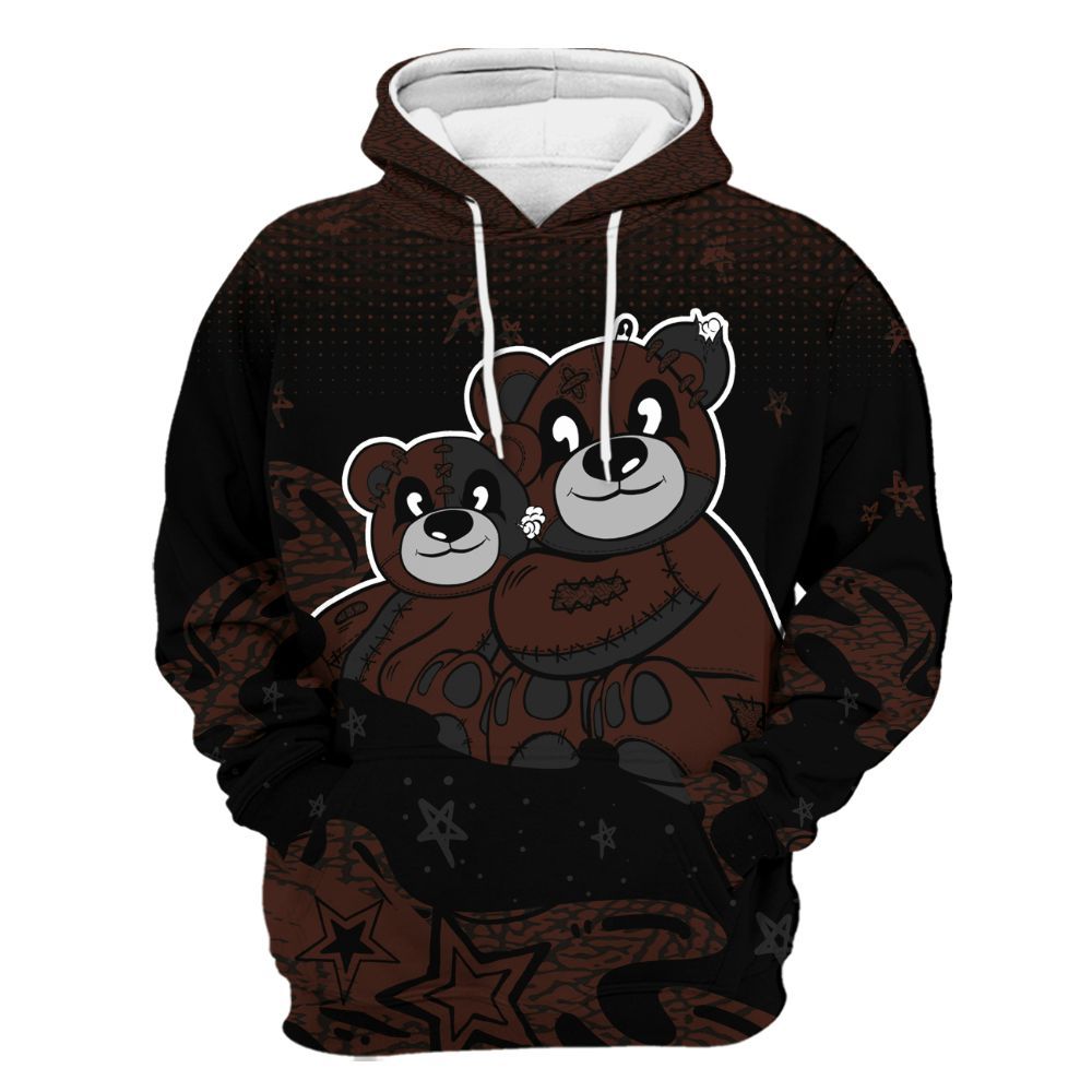 Hoodie To Match Air Force 1 Low Halloween Skull 2024 - Sincere Fondness Bear Stars All Over Print