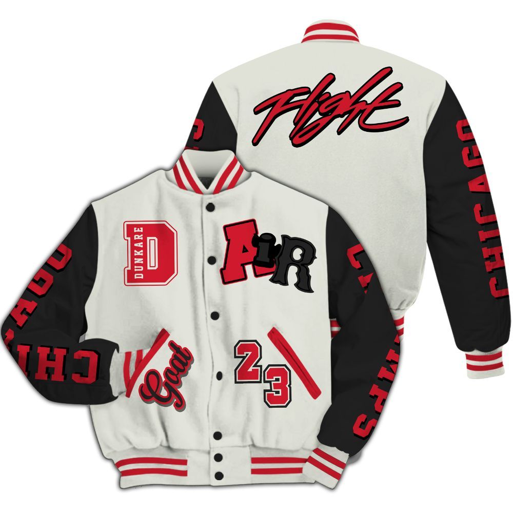 Varsity Jacket To Match Flight Club 4s - AIR Number 23 GOAT All Over Print