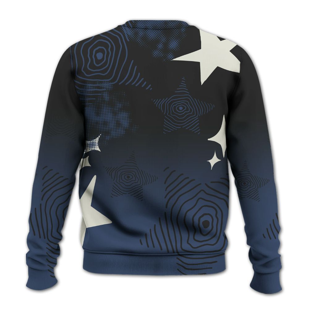 Sweatshirt To Match Diffused Blue 3s - Sneakerz Girlz Unique Starz All Over Print