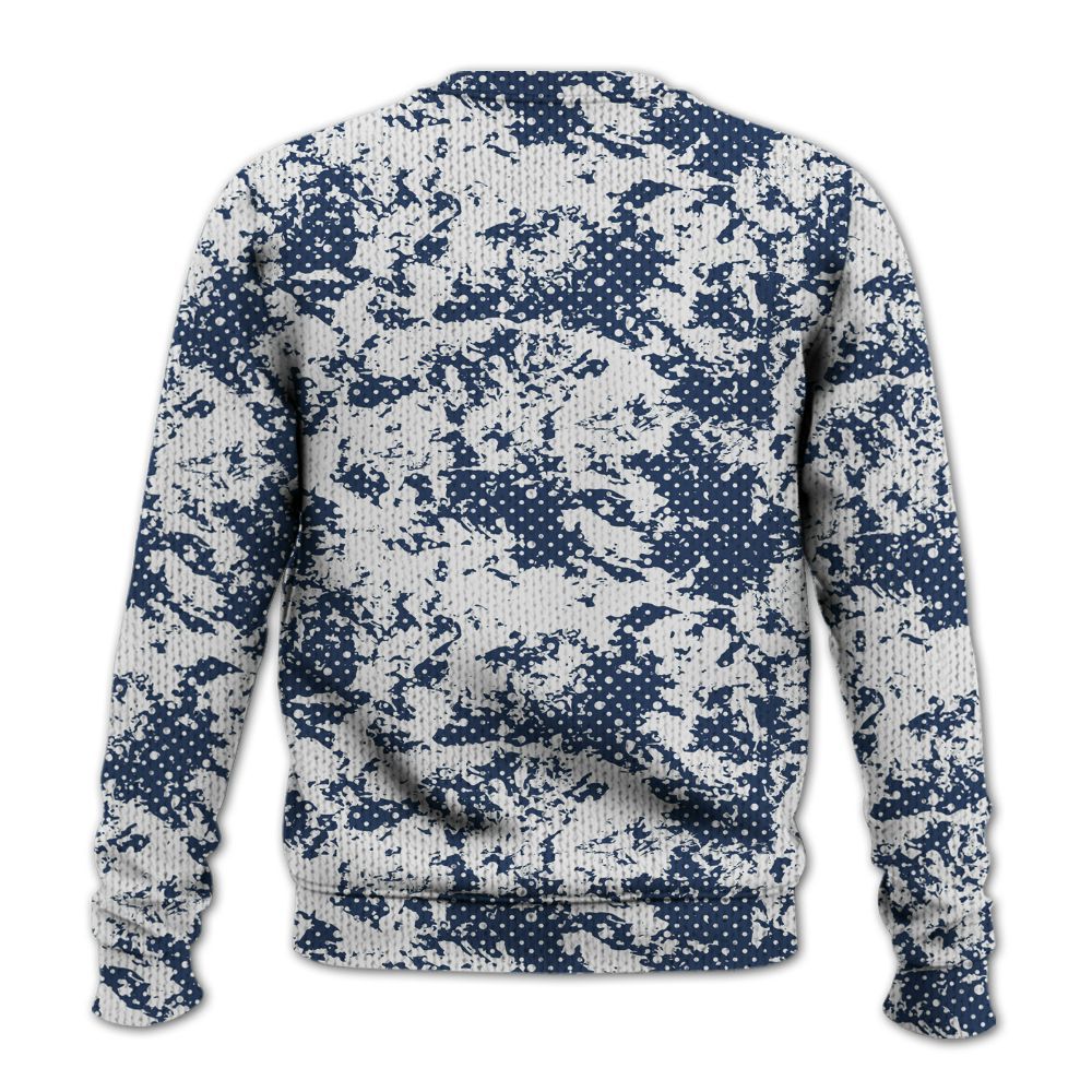 Knitted Sweater To Match Low 85 Metallic Blue 1s - Show Me The Money Retro