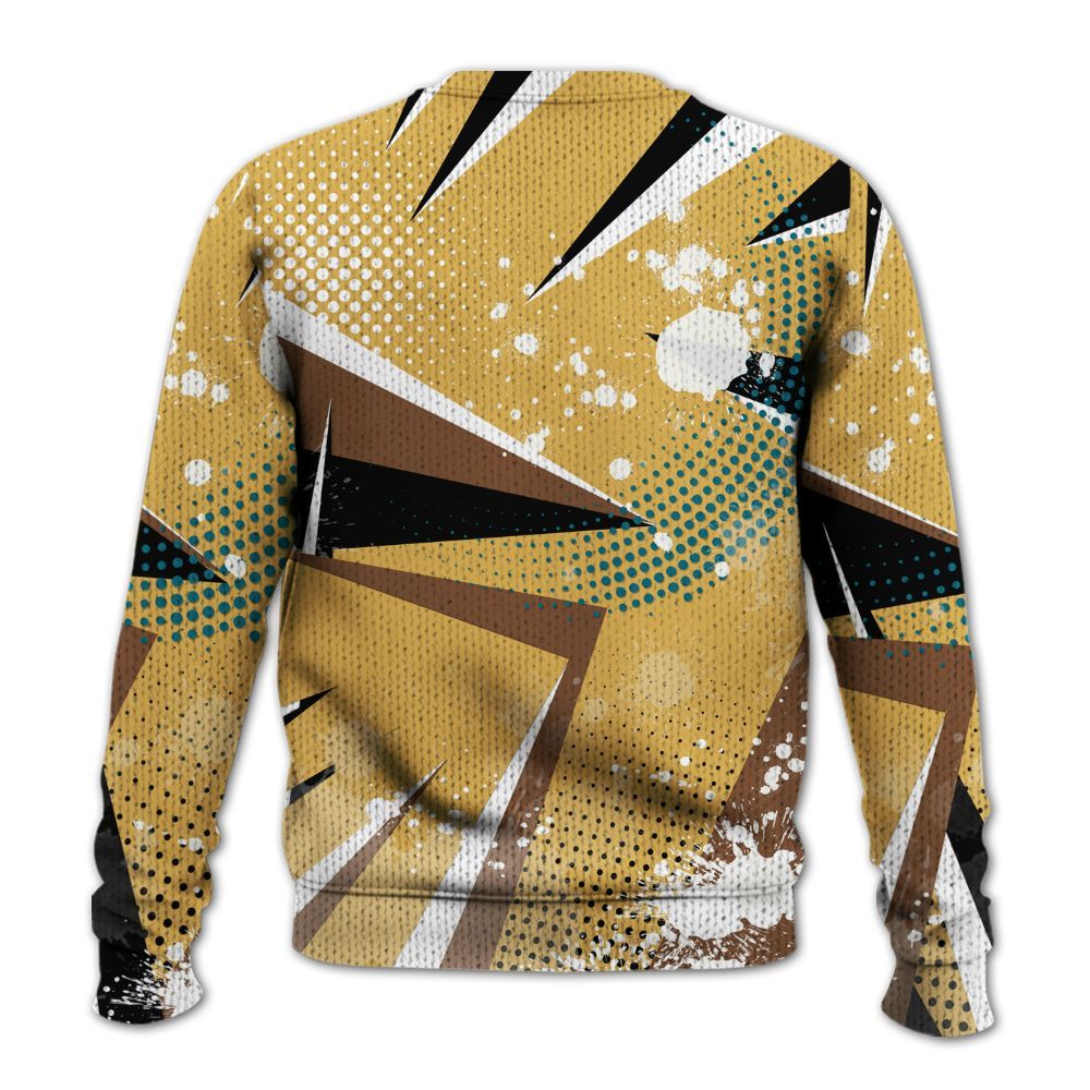 Knitted Sweater To Match Retro Cacao Wow 4s - Poly Trust No One Dripping