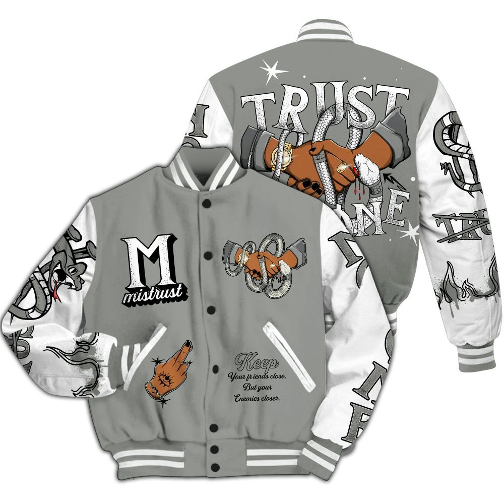 Varsity Jacket To Match Paris Olympics 4s - Trust No One Snake-Bite Street Style All Over Print