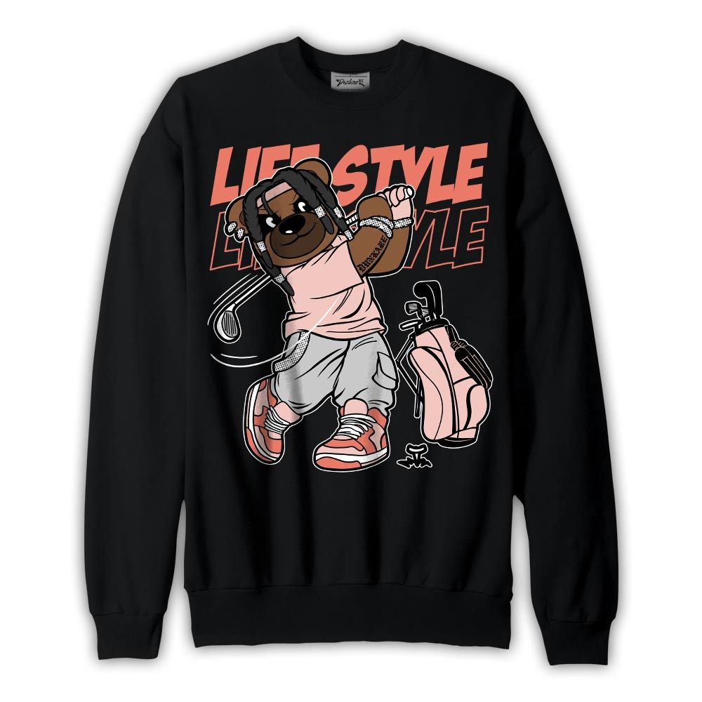 Sweatshirt To match Legend Pink 11s Sweatshirt - Way Of Living Bear Graphic