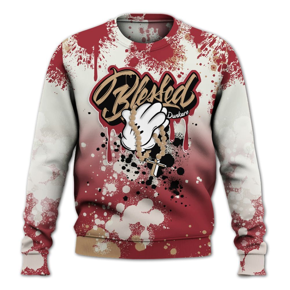 Sweatshirt To Match Chicago 2025 40s Shirt, God Blessed Ink Drip All Over Print