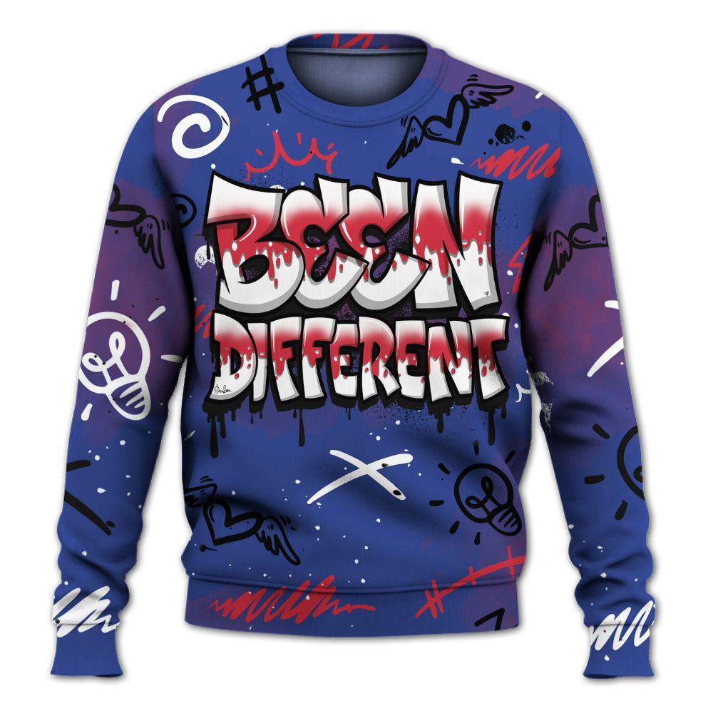 Sweatshirt To Match Air Griffey Max USA Red White Blue 1s - Drip Been Di2ferent All Over Print