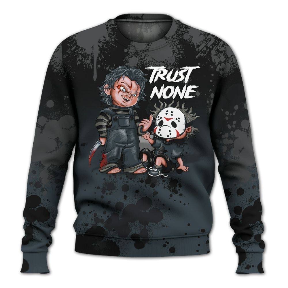 Sweatshirt To Match Air Max Sunder Gore Tex Black - Trust No One Scary All Over Print