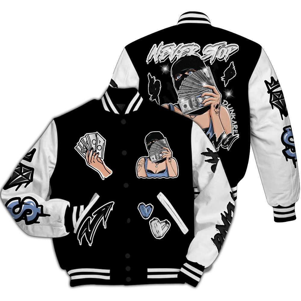Varsity Jacket To Match Mid Space Jam 1s - Hustling Unique All Over Print