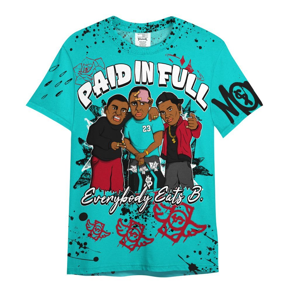 Shirt To Match Air Griffey Max 1 Freshwater - Everybody Paid In Full Crayon All Over Print