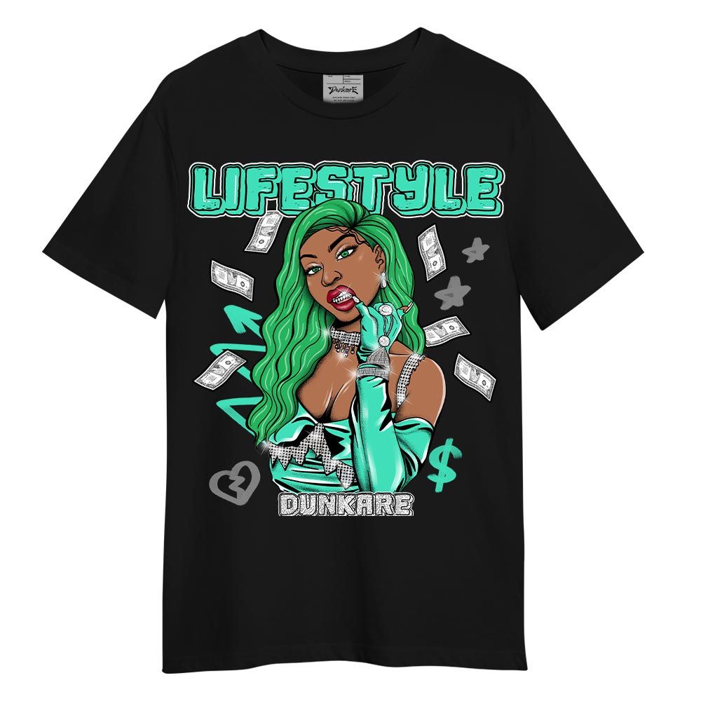 Shirt To Match Black Green Glow 3s T-- Life Style Unique T-Shirt Unisex
