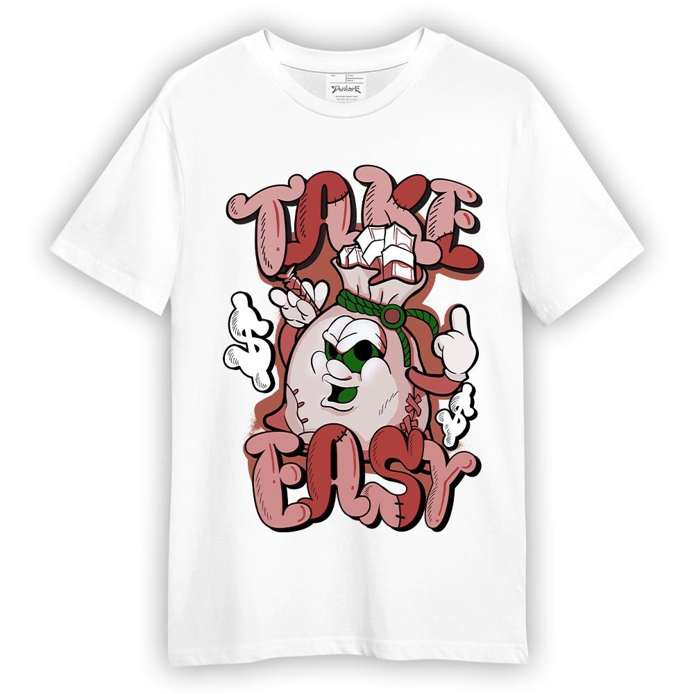 Shirt To Match T-shirt Take Easy, Dune Red 13s T-shirt To Match Sneaker 2404 PAT