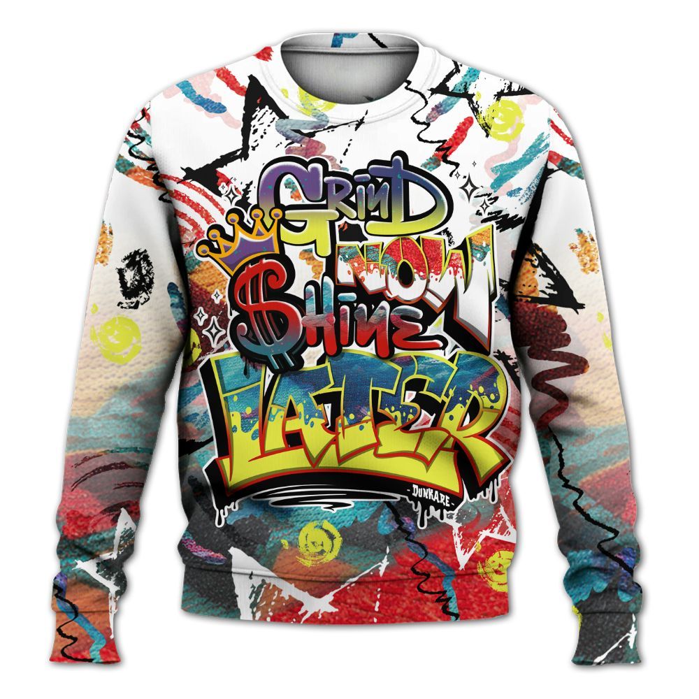 Sweatshirt To Match Kobe 8 What The - Grind Shine Later Drip All Over Print