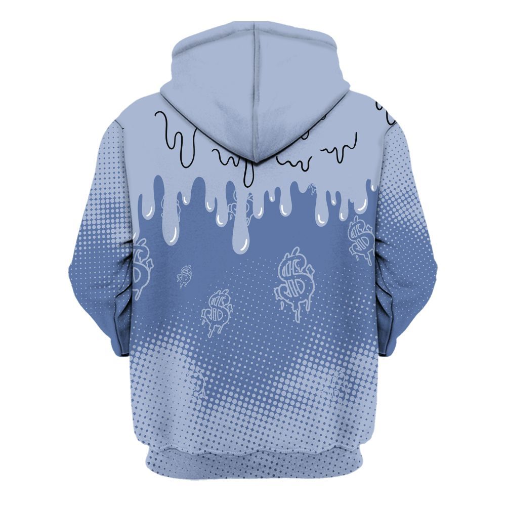 Hoodie To Match Black Metallic 5s - Loot Bear Unique Drip All Over Print