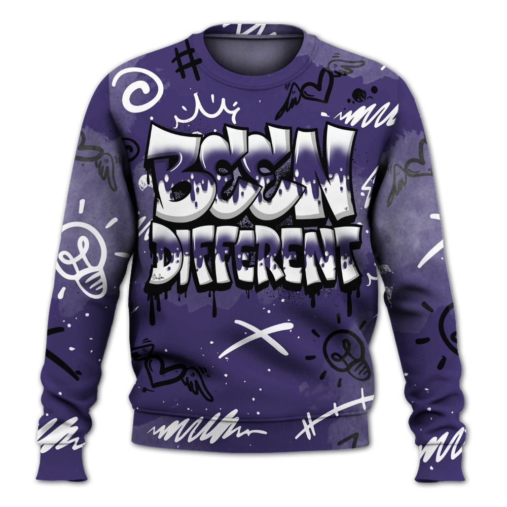 Sweatshirt To Match Retro Court Purple 13s - Drip Been Di2ferent All Over Print