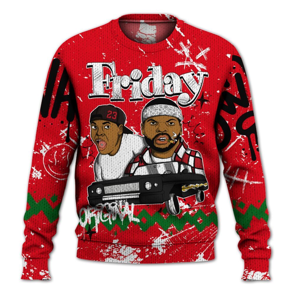 Sweater To Match Chicago 13s - Friday Sneaker Crayon Graphic