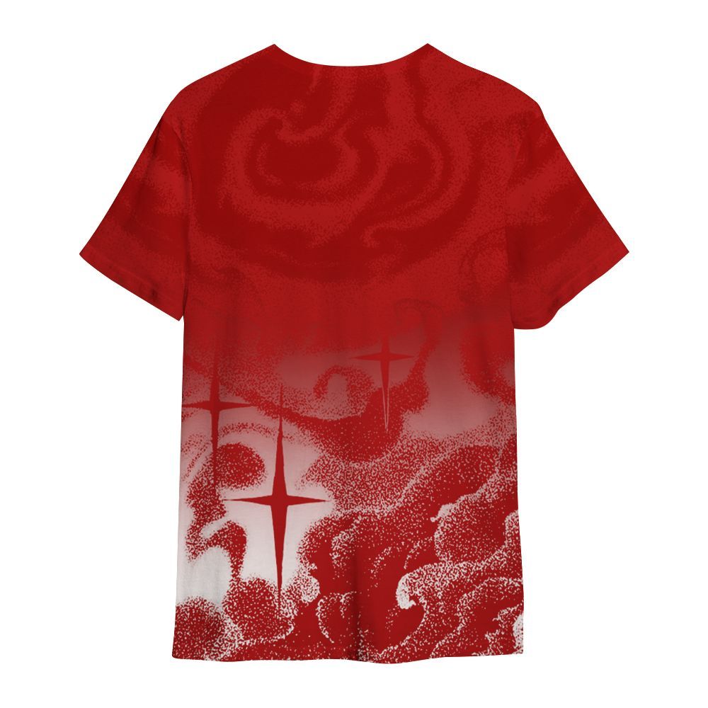 Shirt To Match Low Terror White University Red 1s - Angel Hustle Money All Over Print