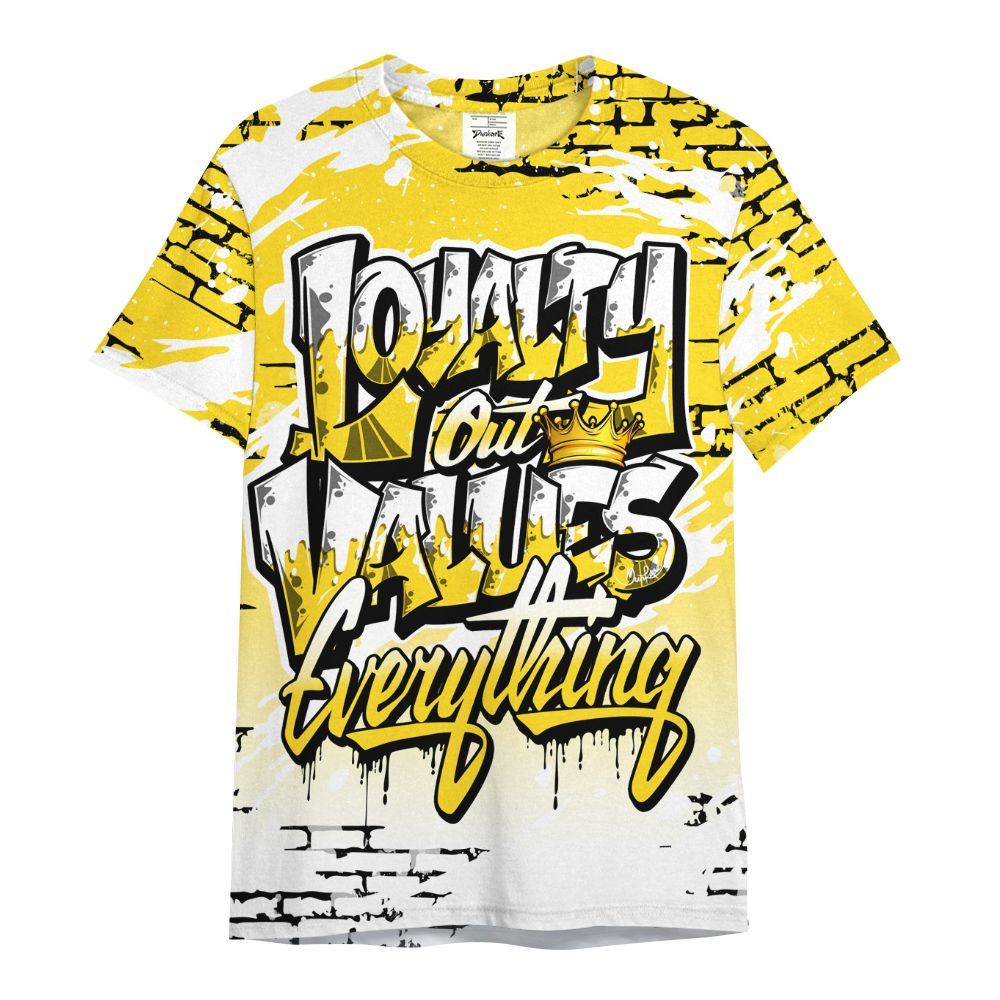 Shirt To Match Retro Thunder 4s - Values Of Loyalty Drip All Over Print