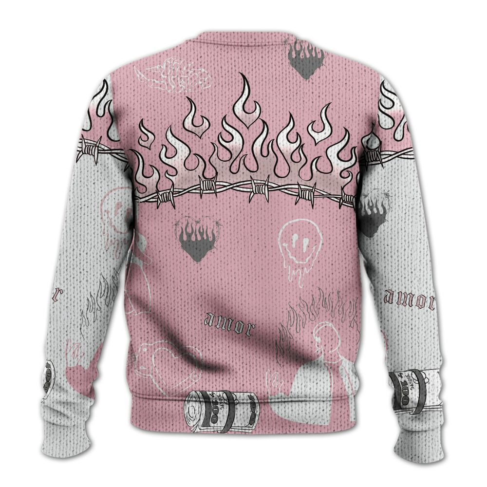 Knitted Sweater To Match Air Max DN Pink Foam - Snake Trust No One