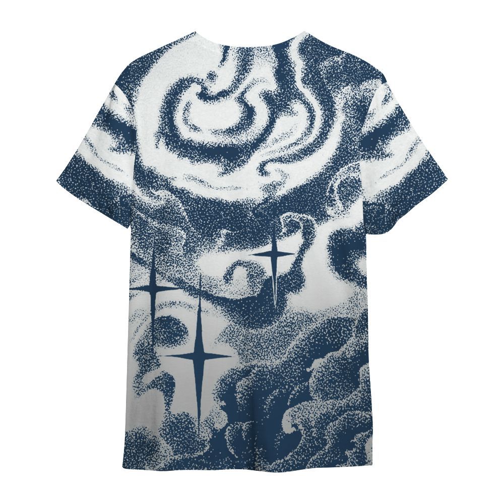 Shirt To Match Retro French Blue 2025 12s - Angel Hustle Money All Over Print