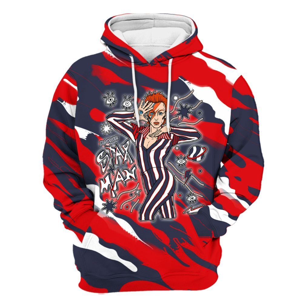 Hoodie To Match Low OG Howard University 1s - Starmans Graphics Colored All Over Print